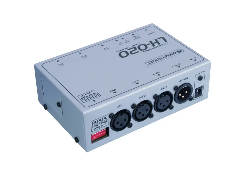 OMNITRONIC LH-020 3-channel mic mixer 